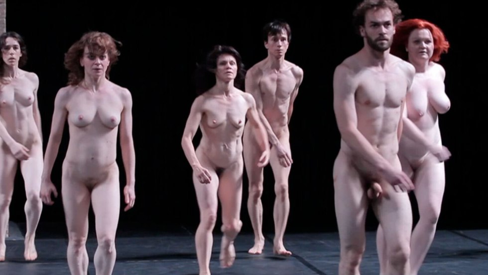 Naked artists in theatrical productions