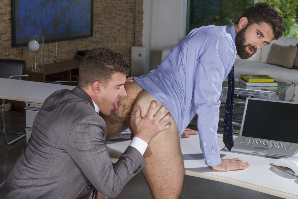 Gay-porn office style