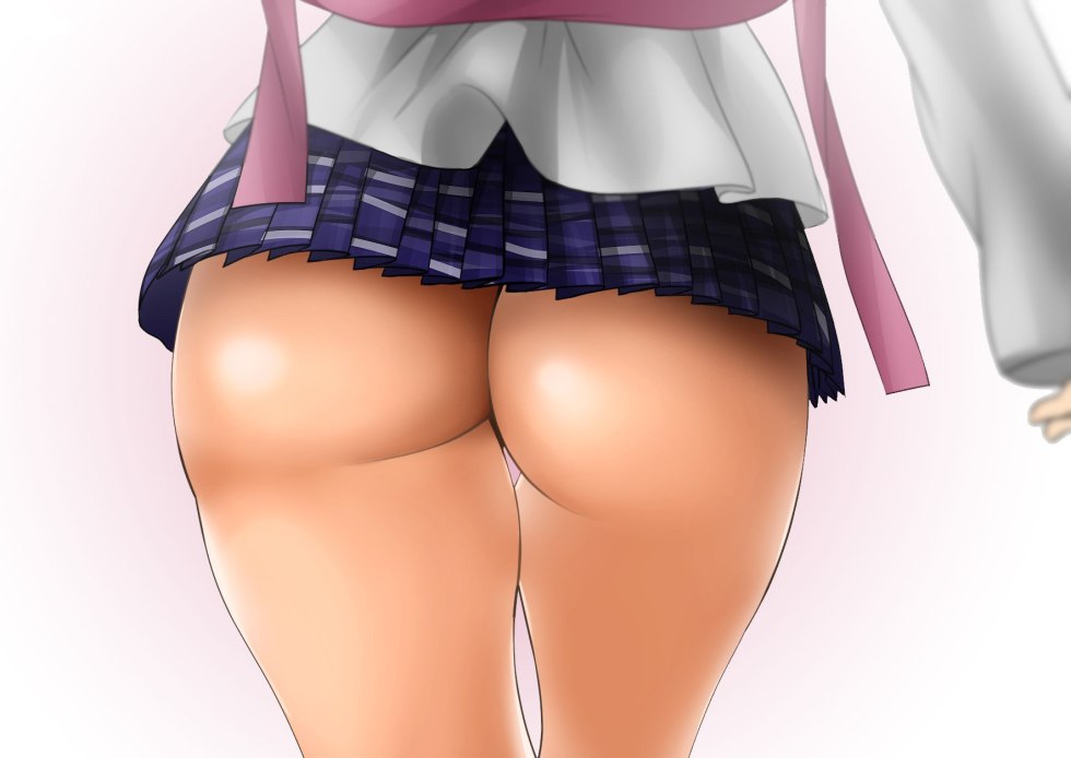 Anime hentai butt in skirts