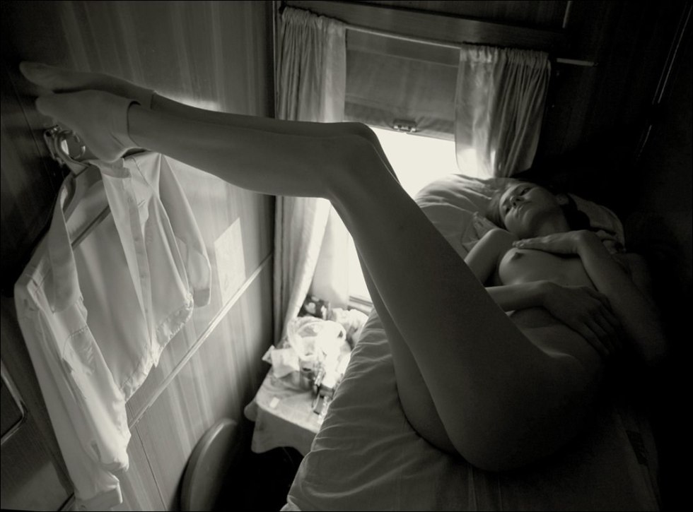 Erotic girls on the train