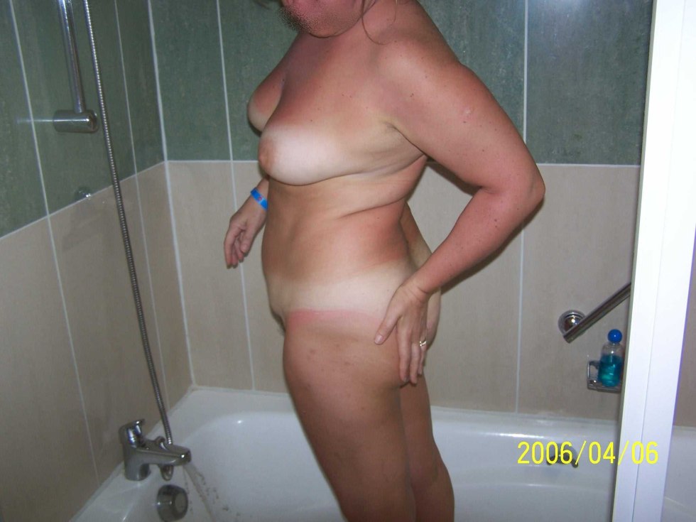 Wife fat in the bathroom