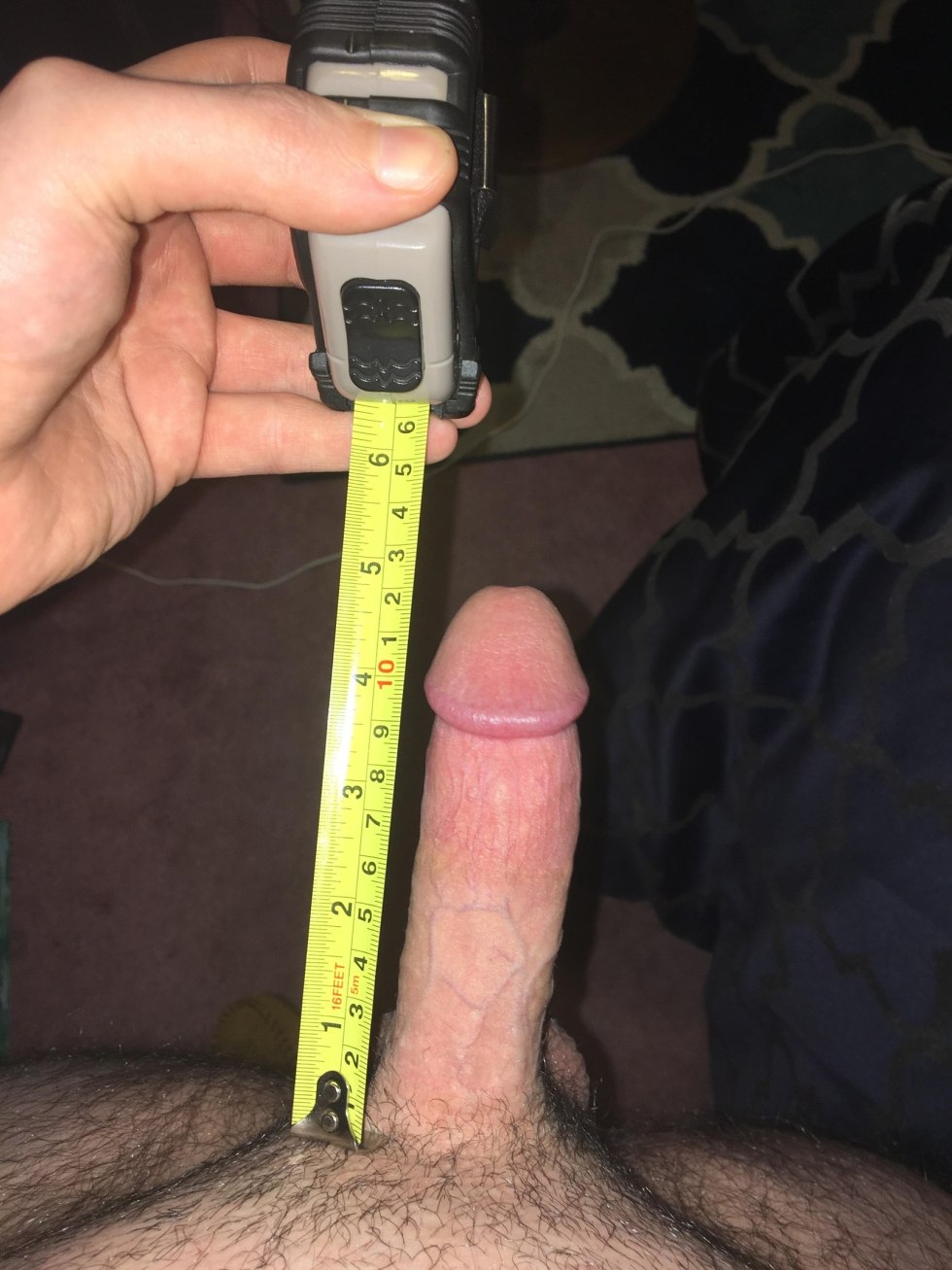Male member with a ruler 15cm