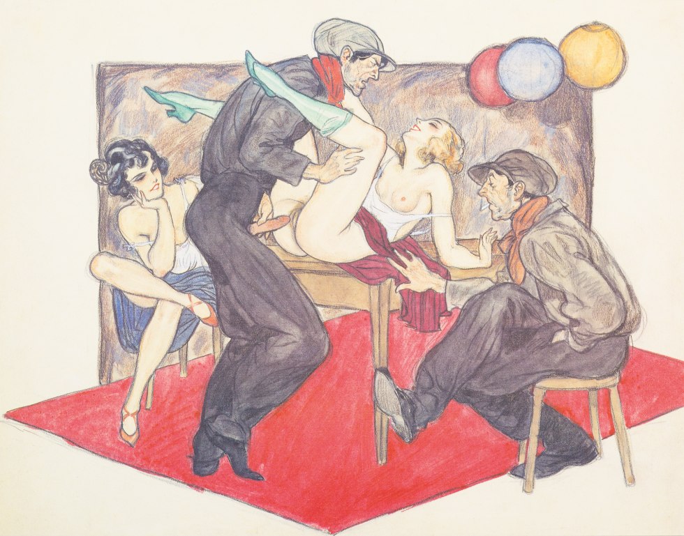 Erotic illustrations of artists