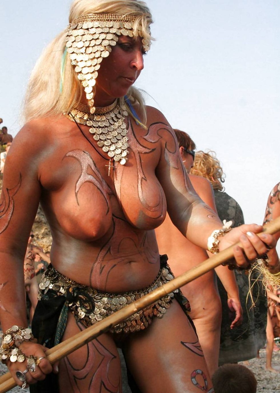 Naked women from the tribe