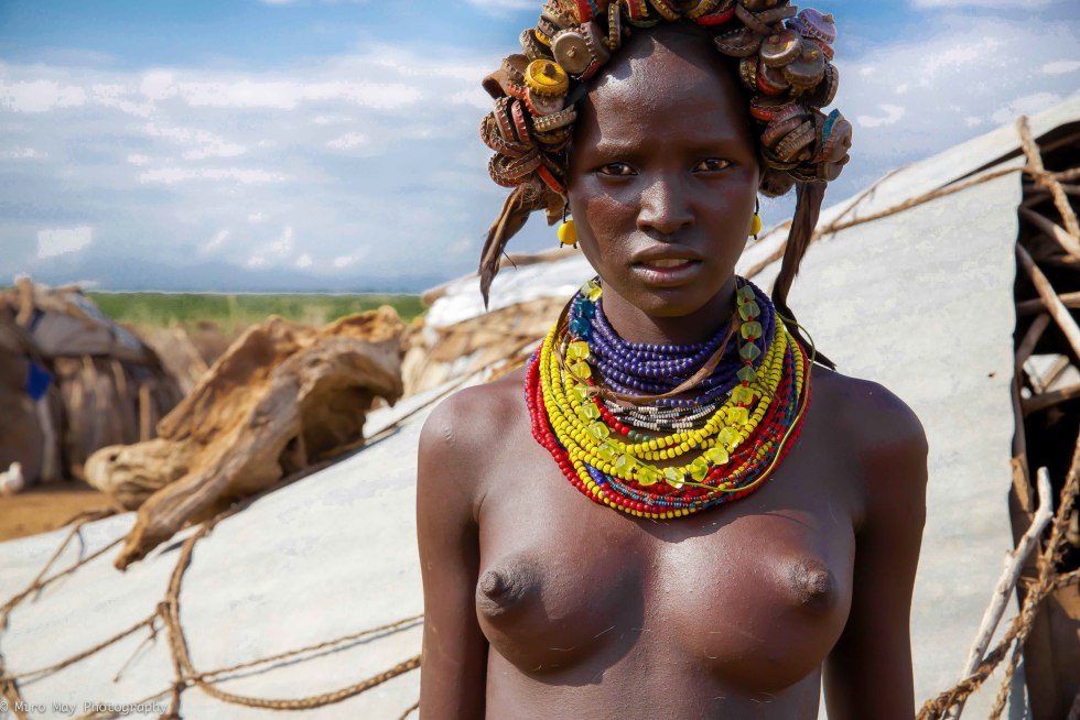 Naked women of African tribes