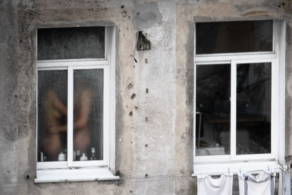 Spied in the windows of houses