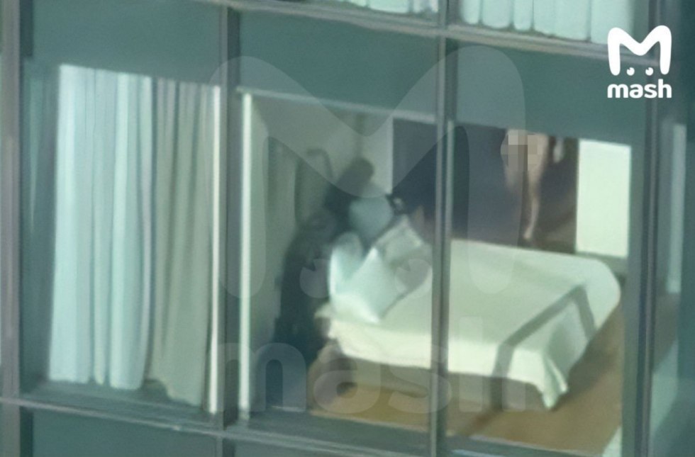 Spied through the window