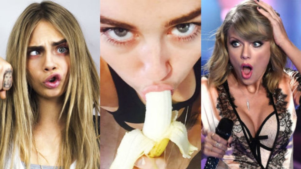 Cara Delevingne and Miley Cyrus