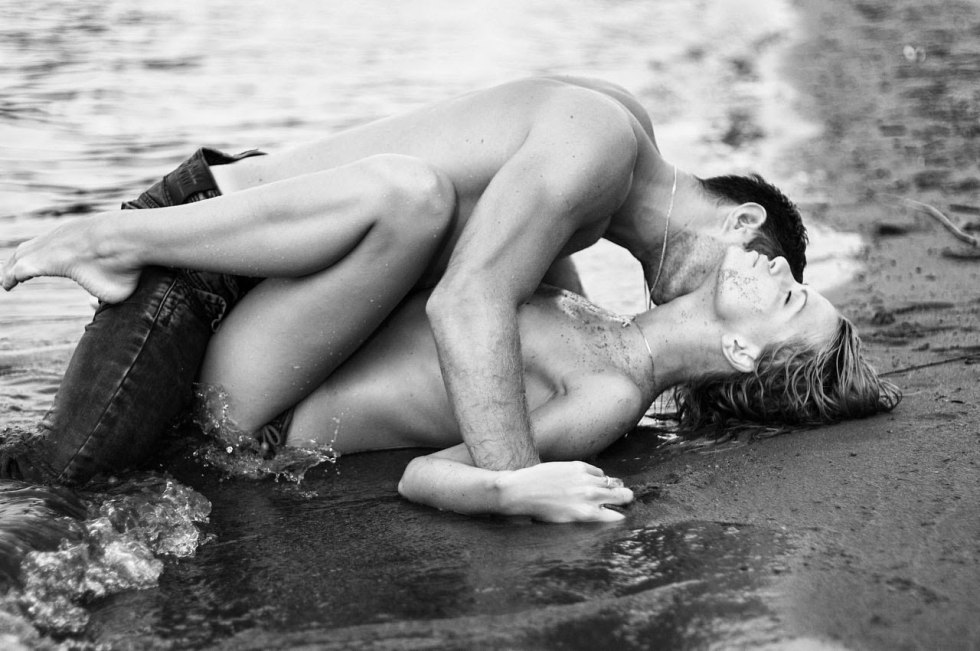 Erotic photo shoot of the couple