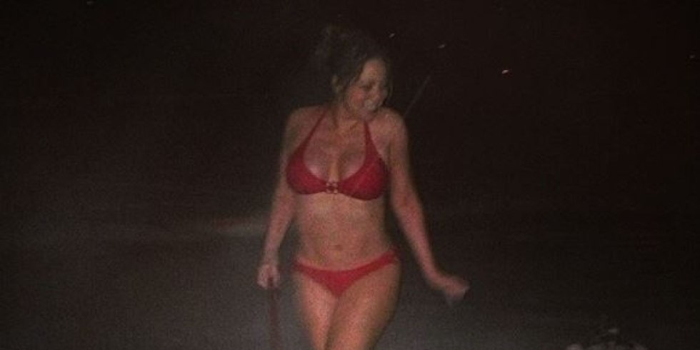 Natalia Senchukova in a swimsuit