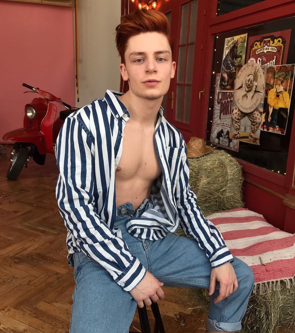 Dima Ermuzevich in underwear