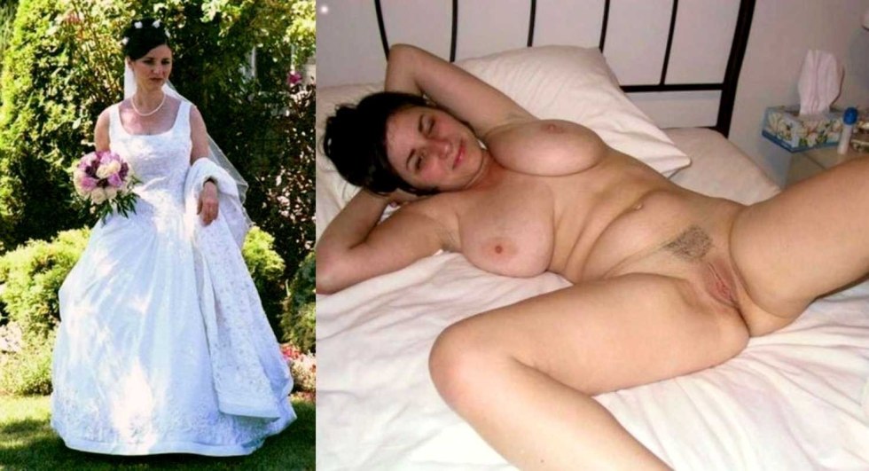 Brides dressed and undressed