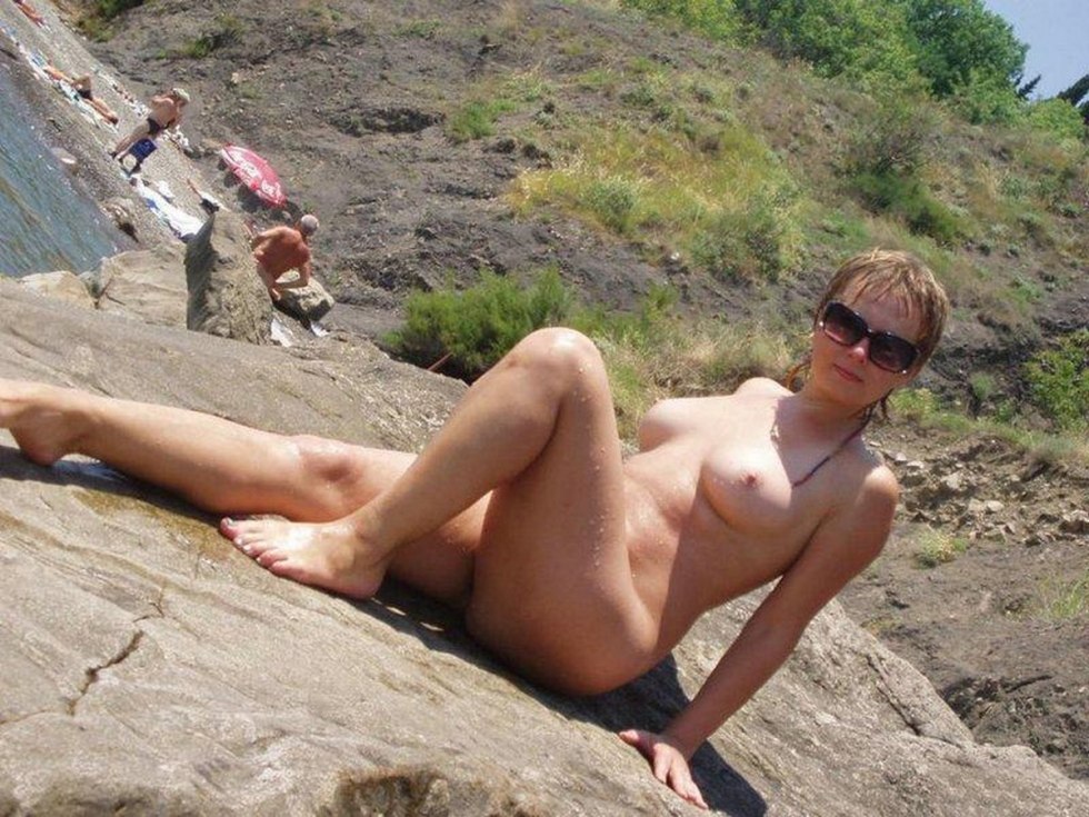 Exhibitionism on the beach private