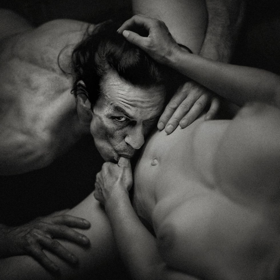 Man and woman nude unusual