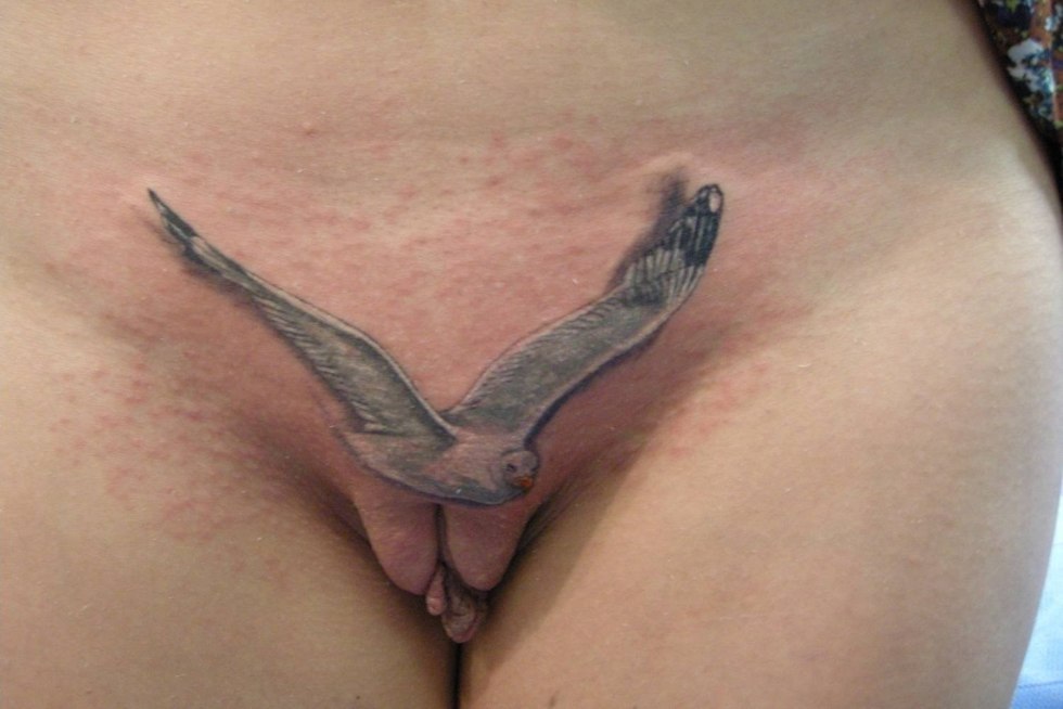 Women's intimate tattoos