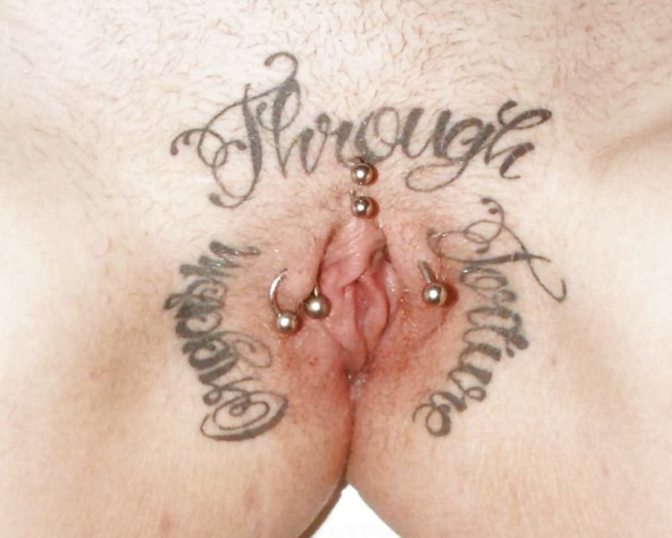 Intimate tattoos on genitals