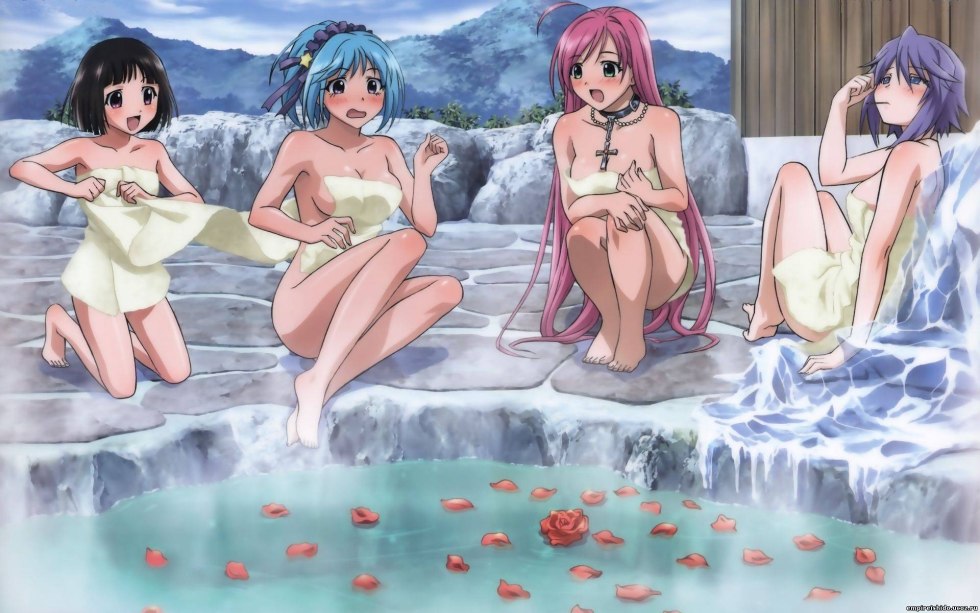 Girls on hot springs