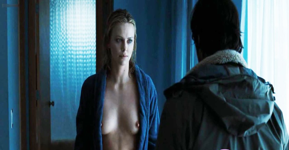 Charlize Terron breast