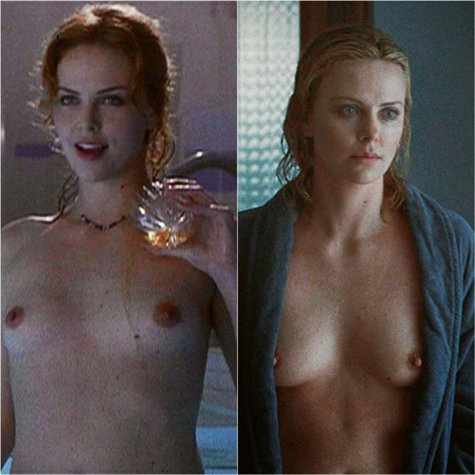 Charlize Terron breast