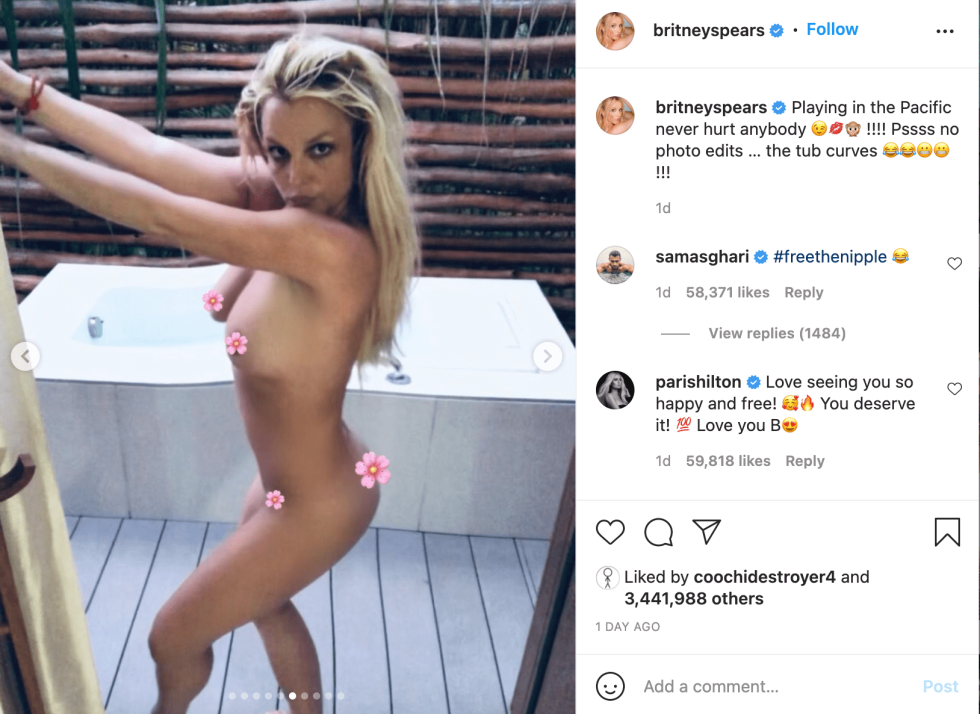 Britney Spears Instagram nude