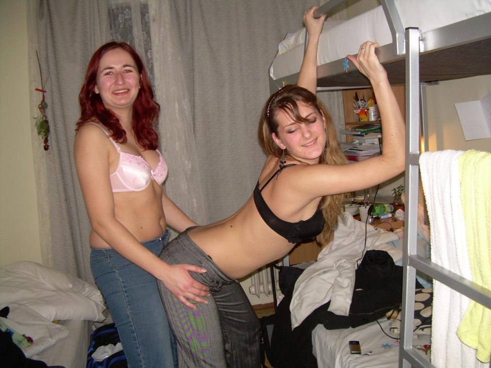 Girls in a hostel in shorts