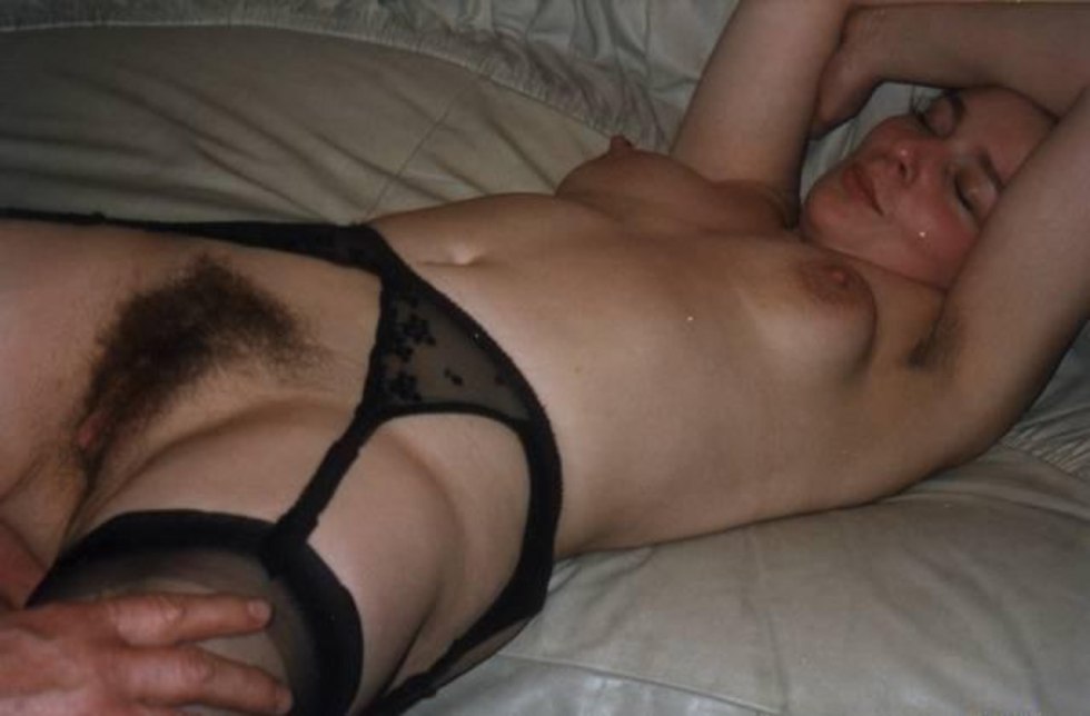 Sleeping hairy women