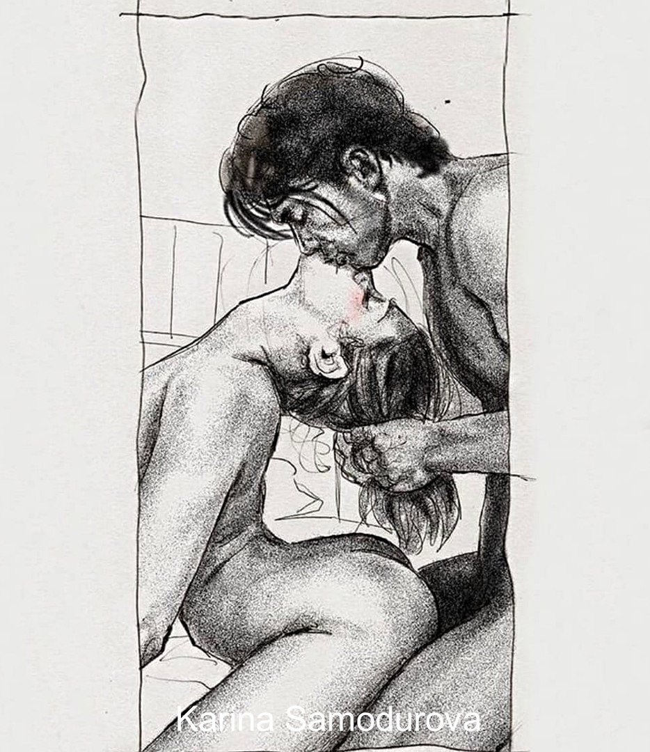 Passionate erotic drawings