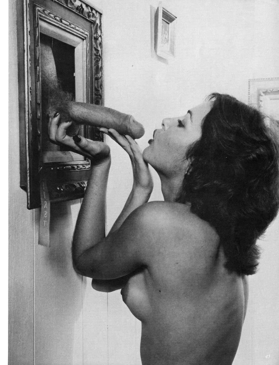 Black white retro pornography