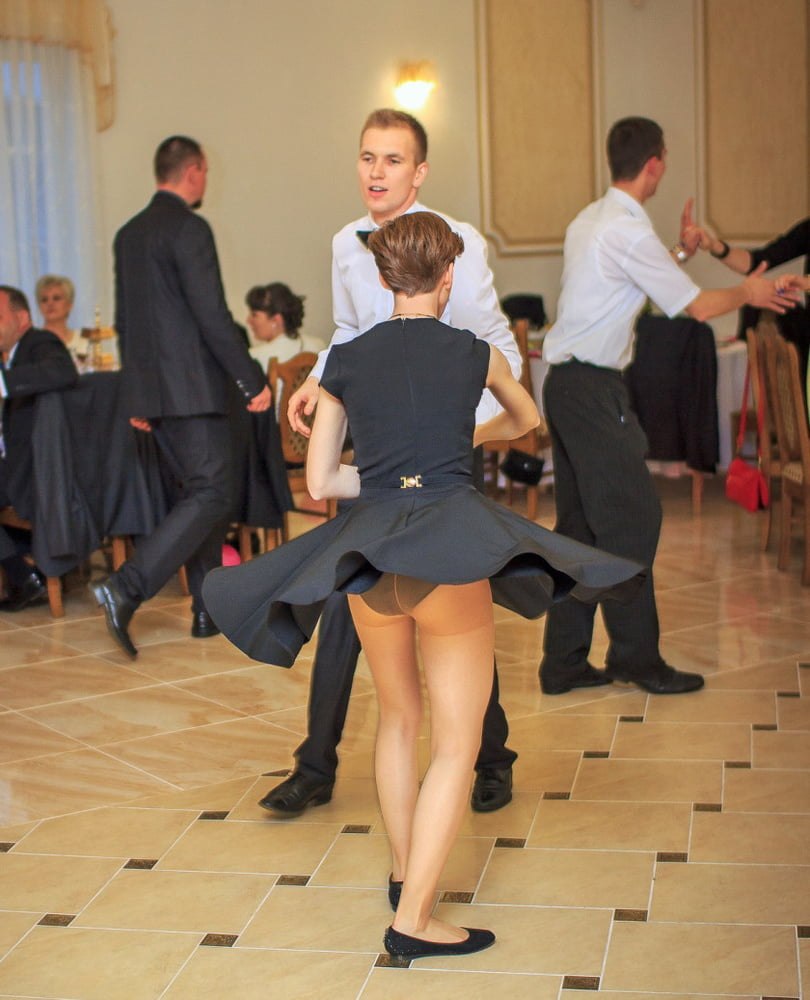 Under a skirt at a university