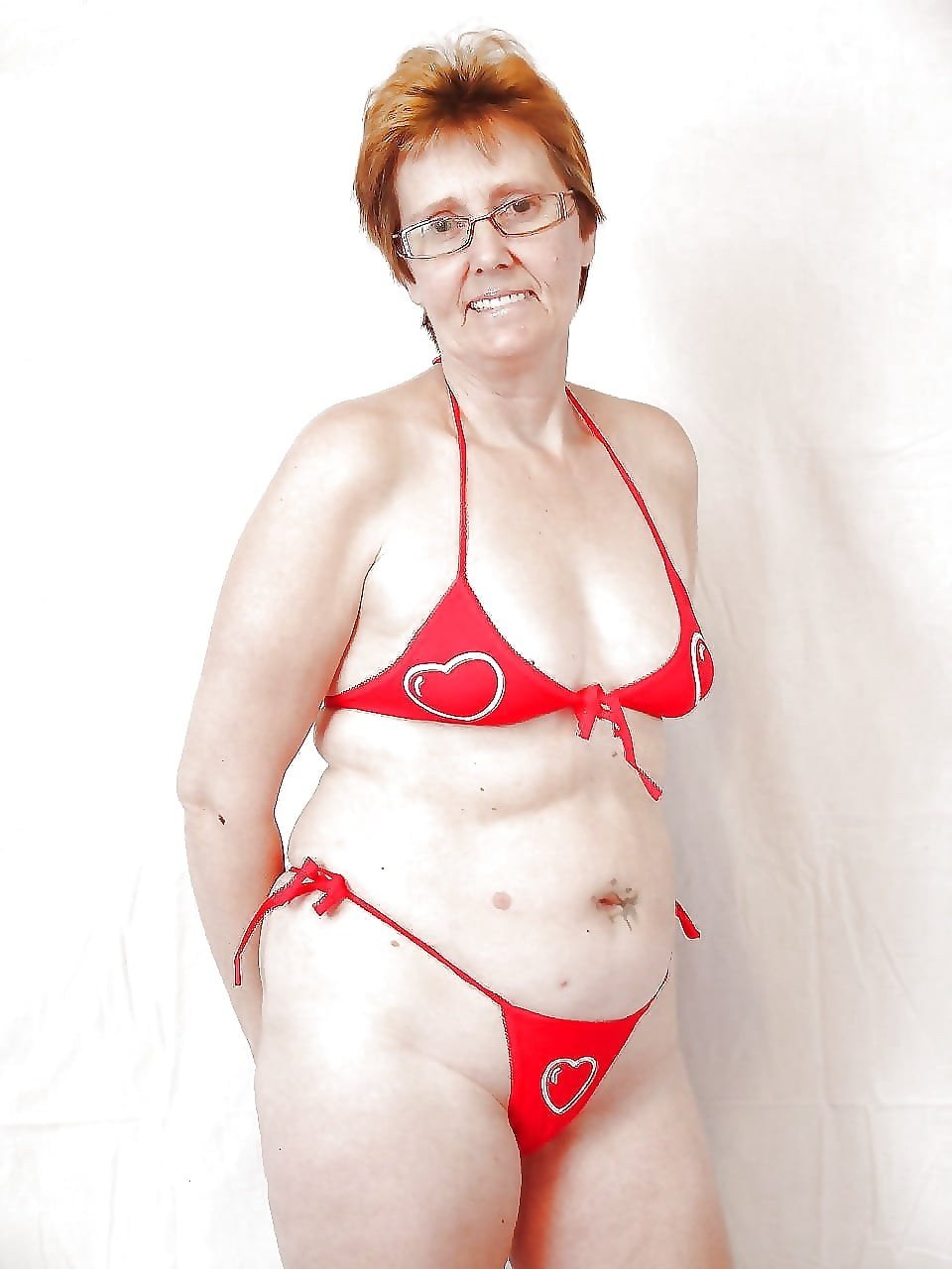 Naked old women in swimsuits