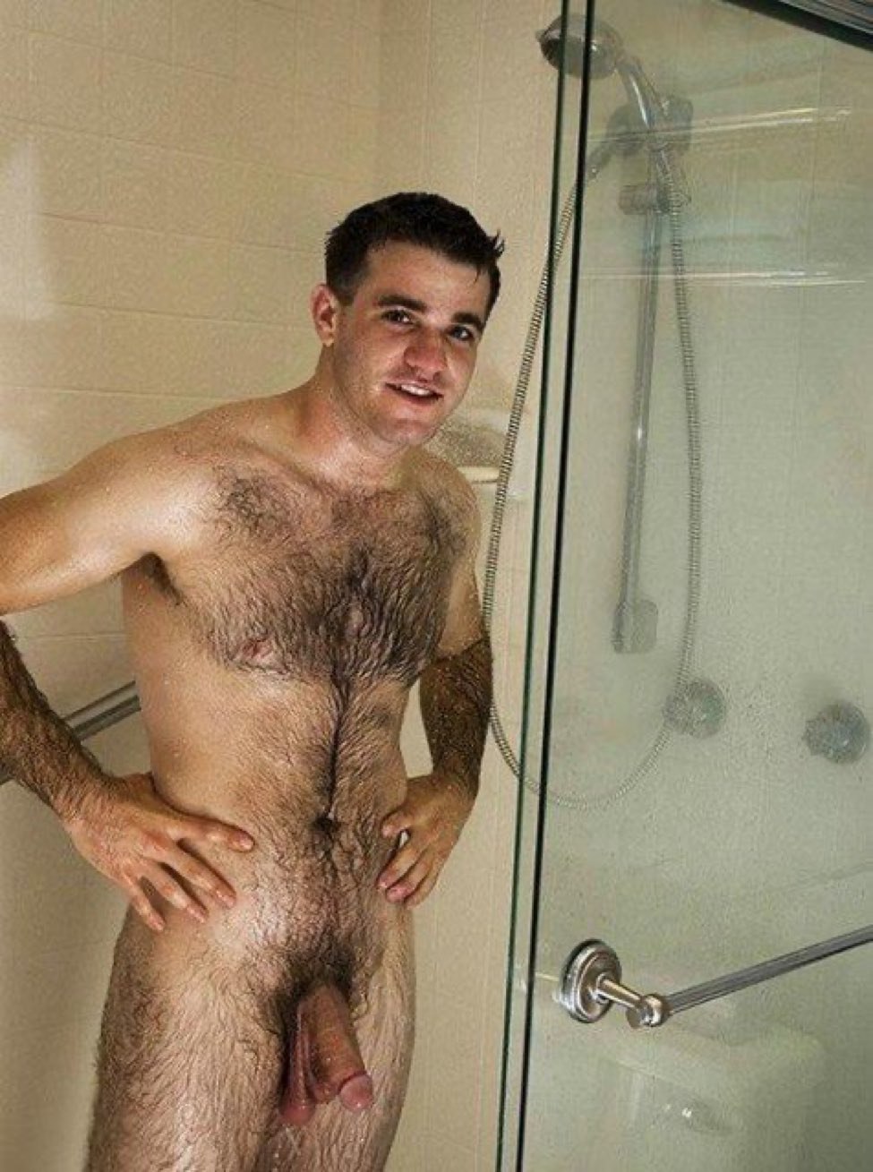 Naked hairy guy Private