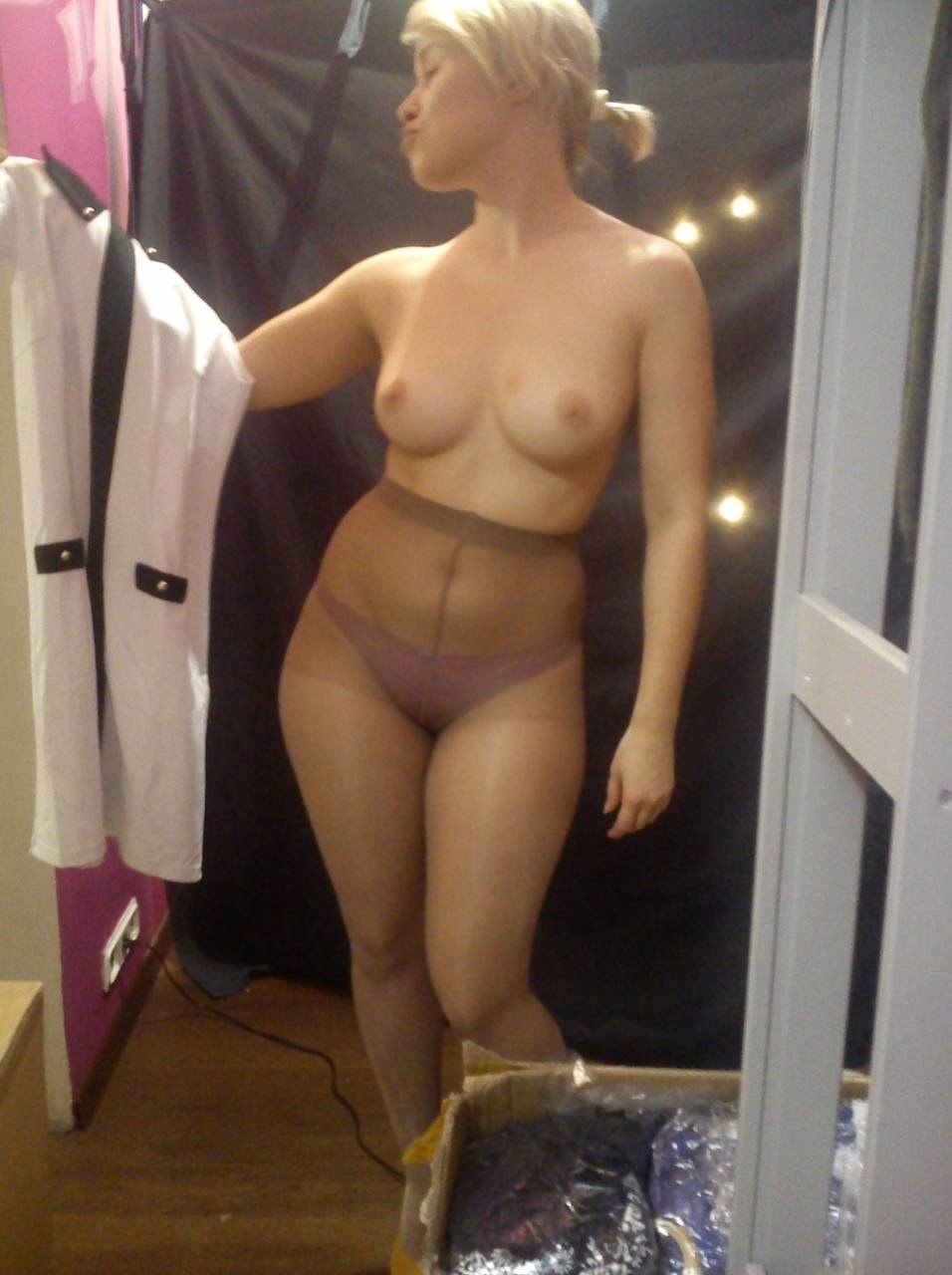 Women in the fitting room private