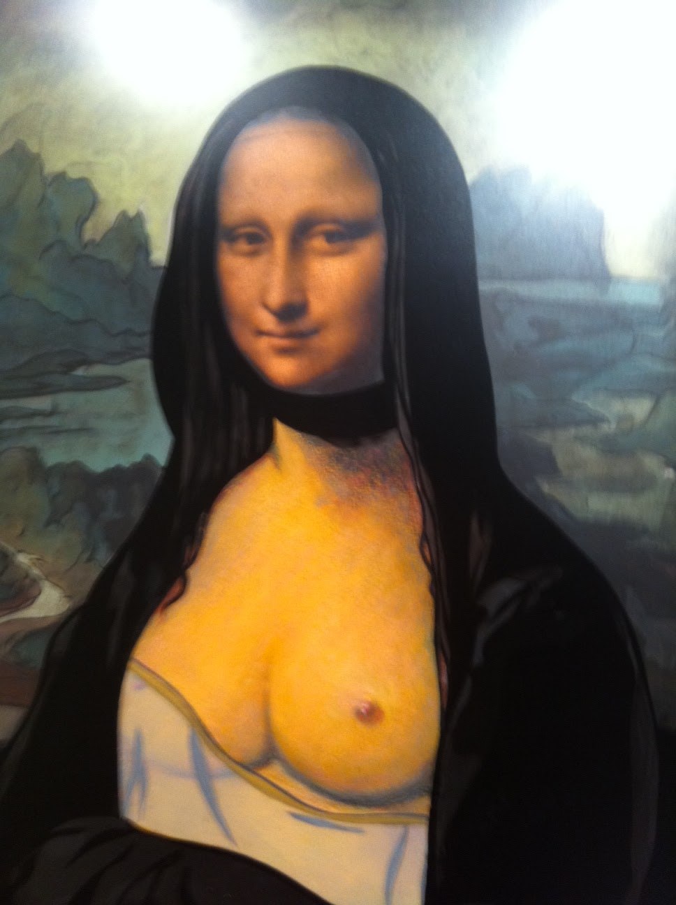 Mona Lisa with big tits