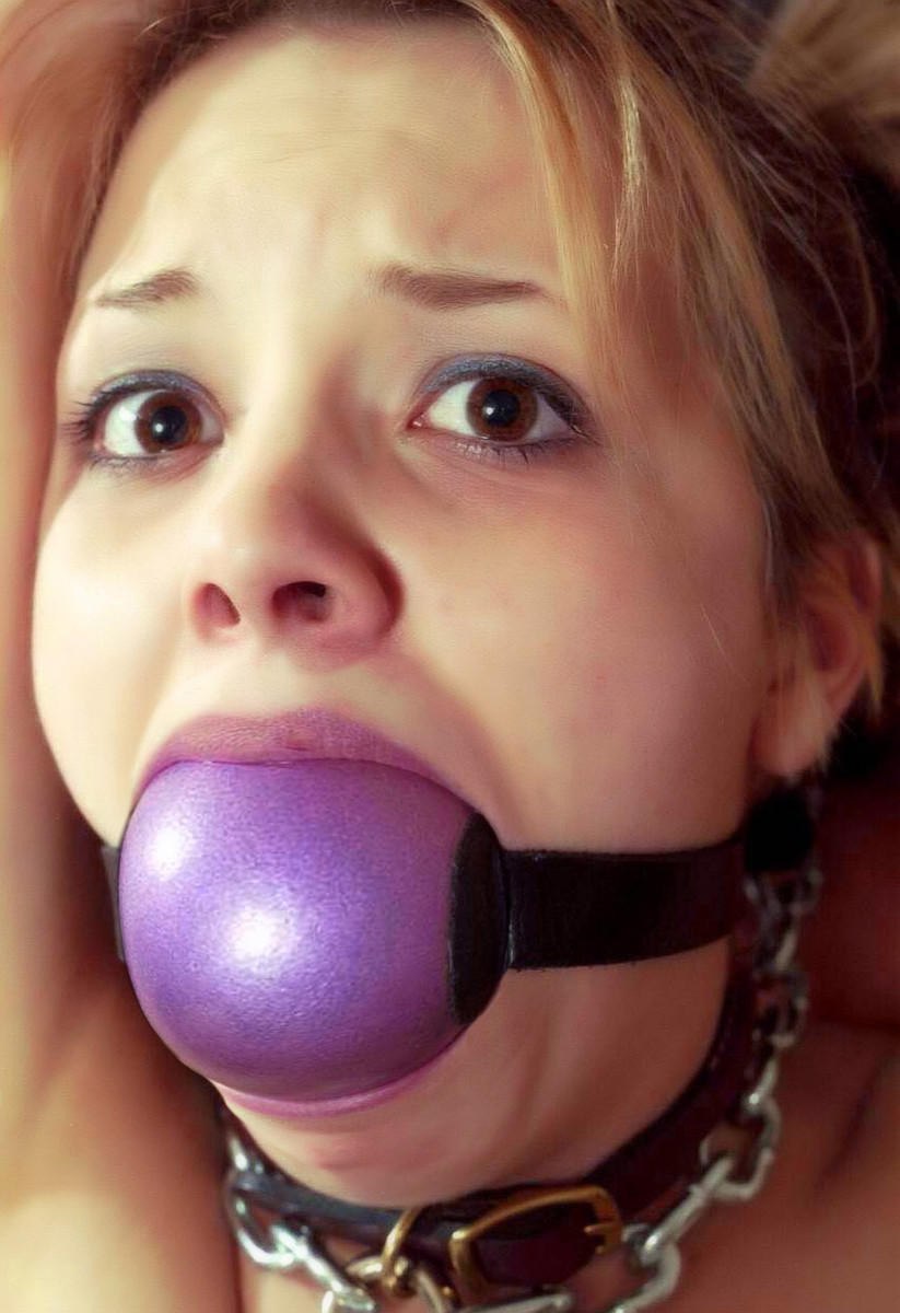 Huge gags in the BDSM mouth