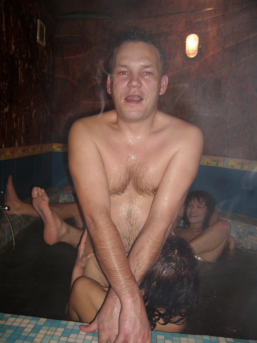 Naked Russian guys in the bathhouse
