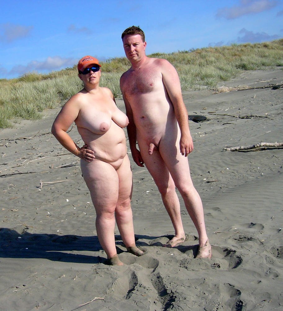 Naked couples on the beach