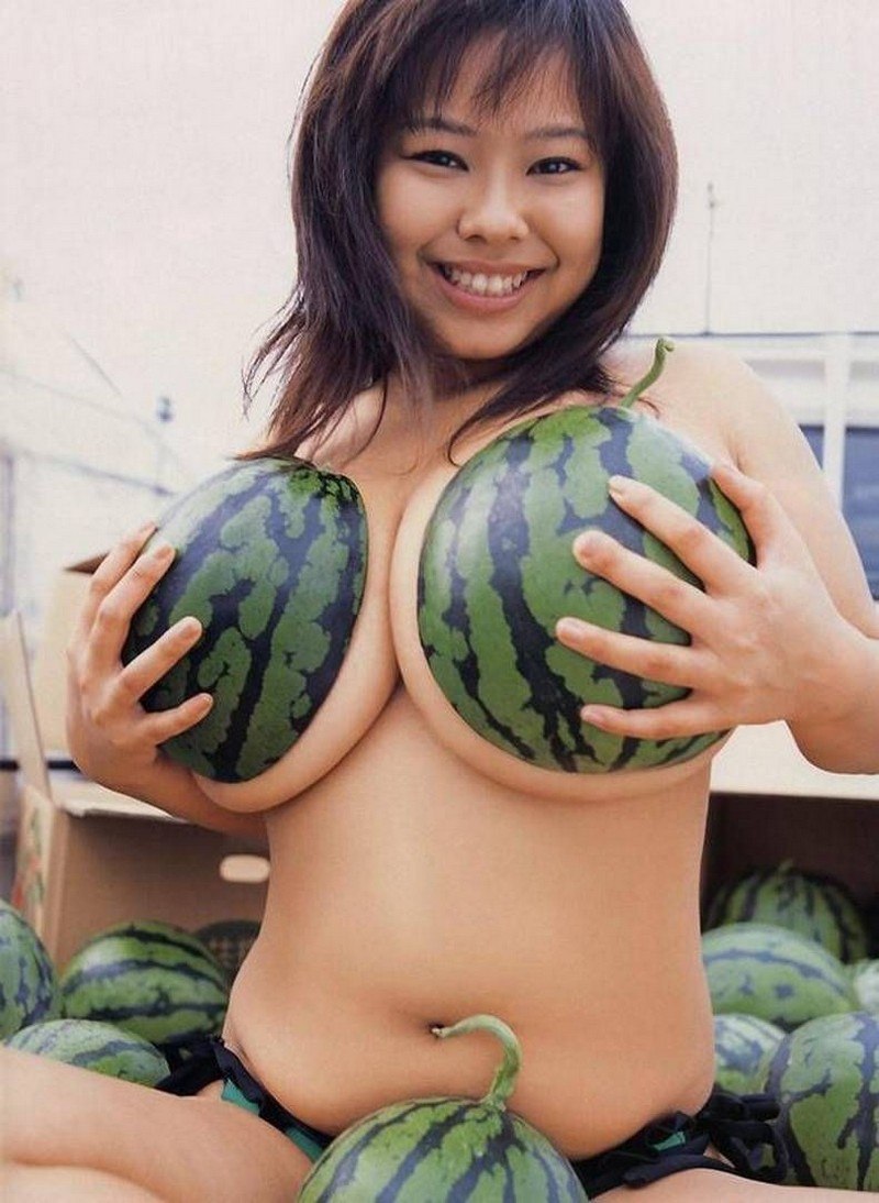 Girls with big tits watermelons