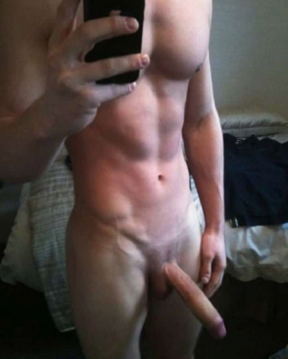 The naked body of the guy homemade