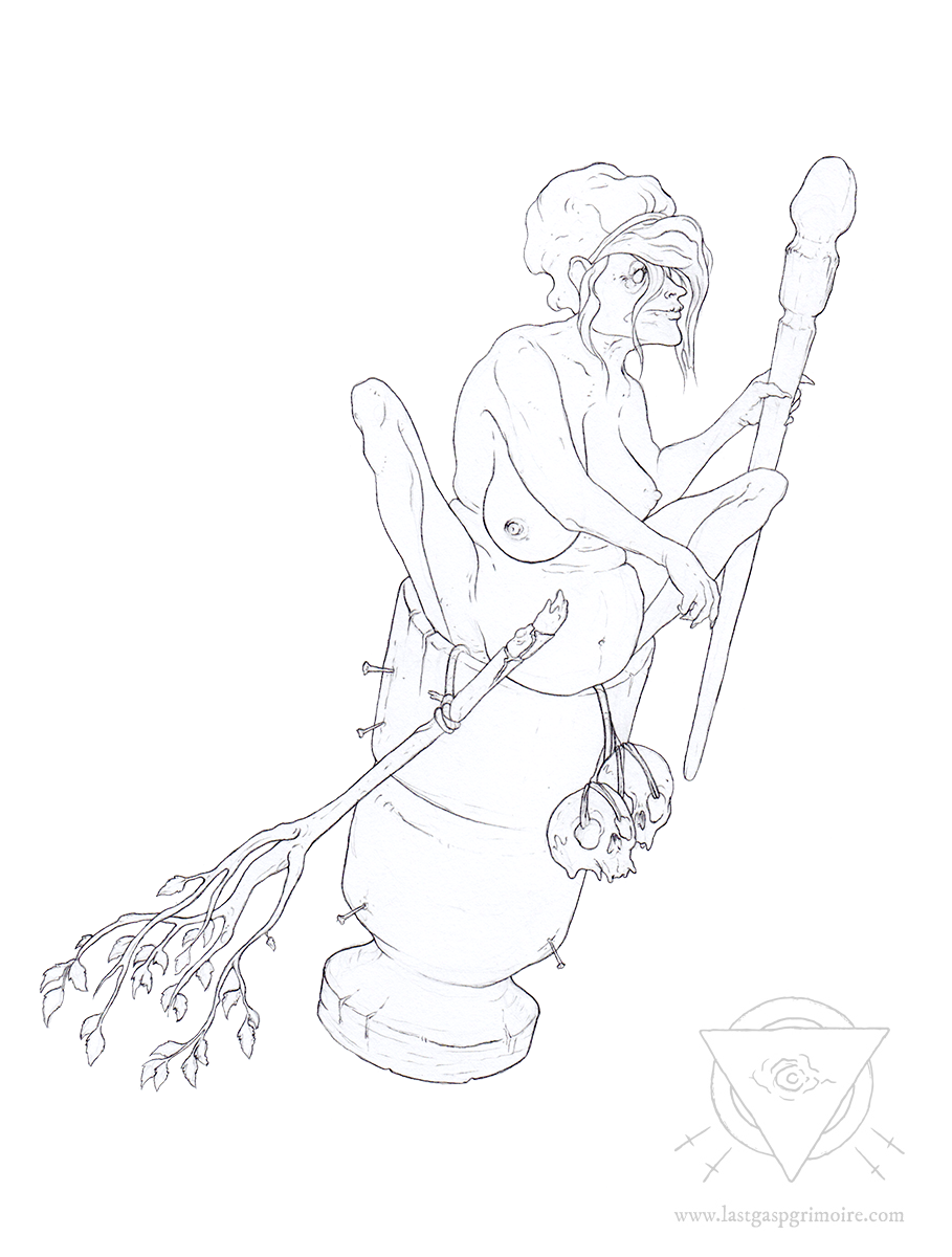 Baba Yaga Naked drawings