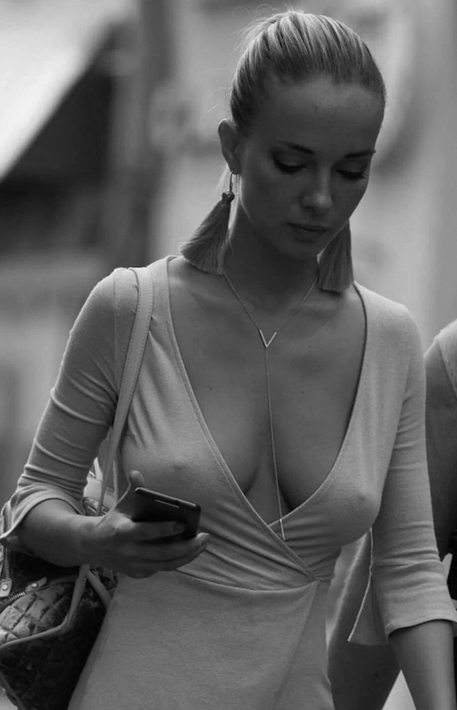 Nipples showing through the shirt