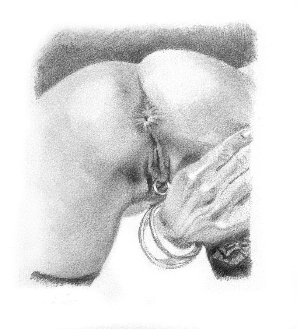 Pornographic pencil drawings