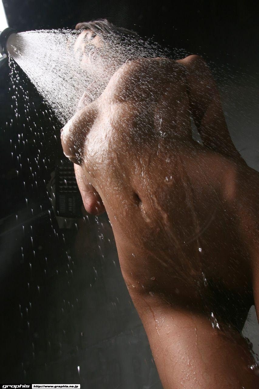 Erotic girl in the shower