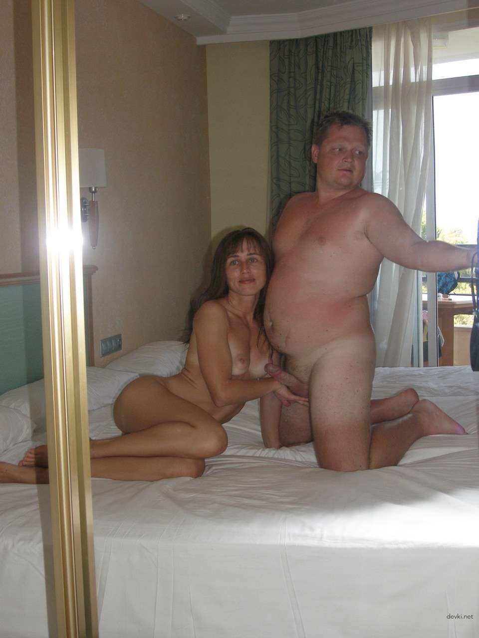 Naked couples in the hotel private