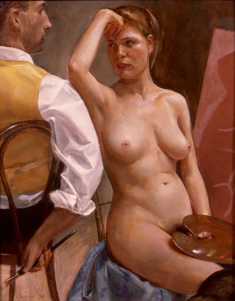 Artist Laszlo Gulyas Hungary Nude