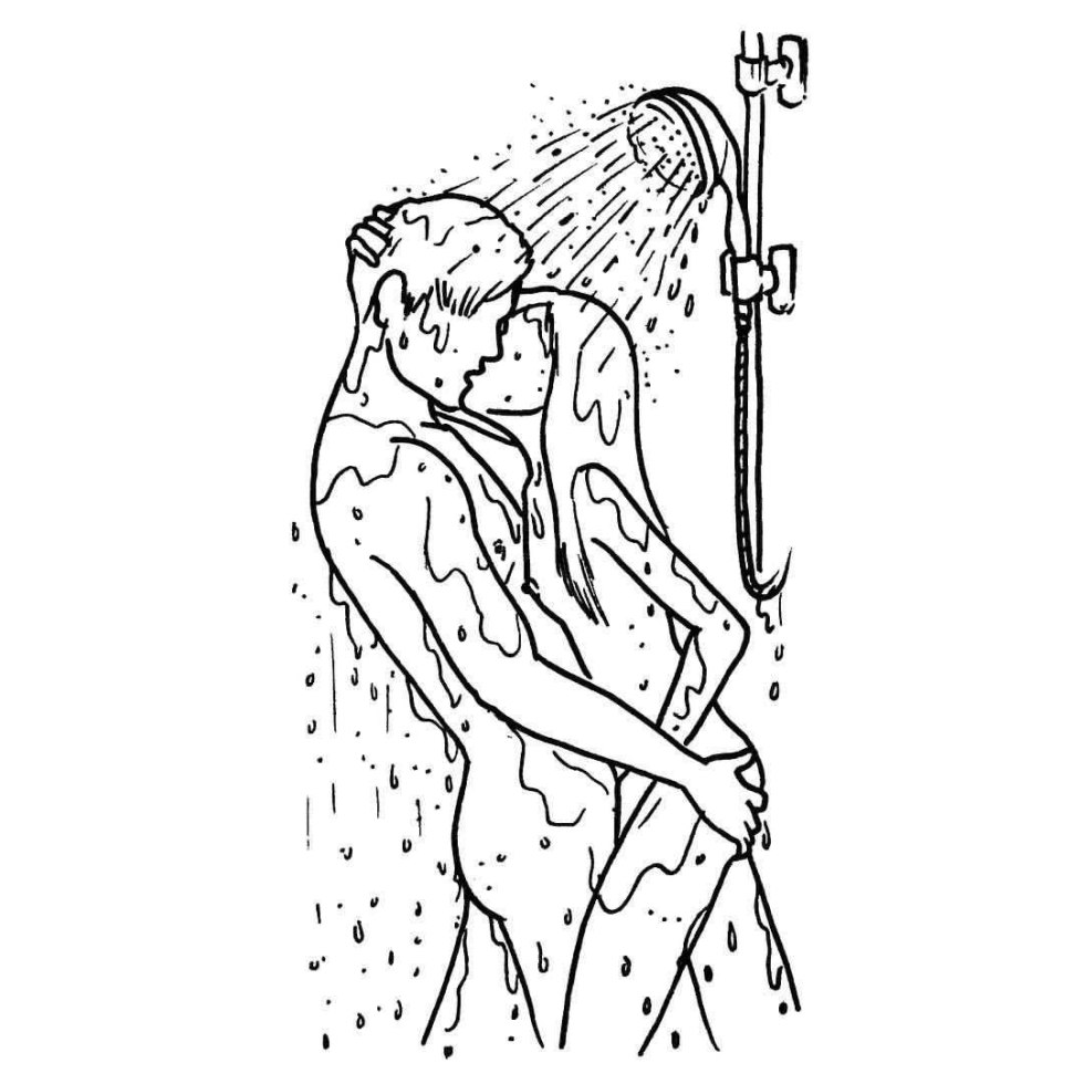 Erotic drawings in the soul