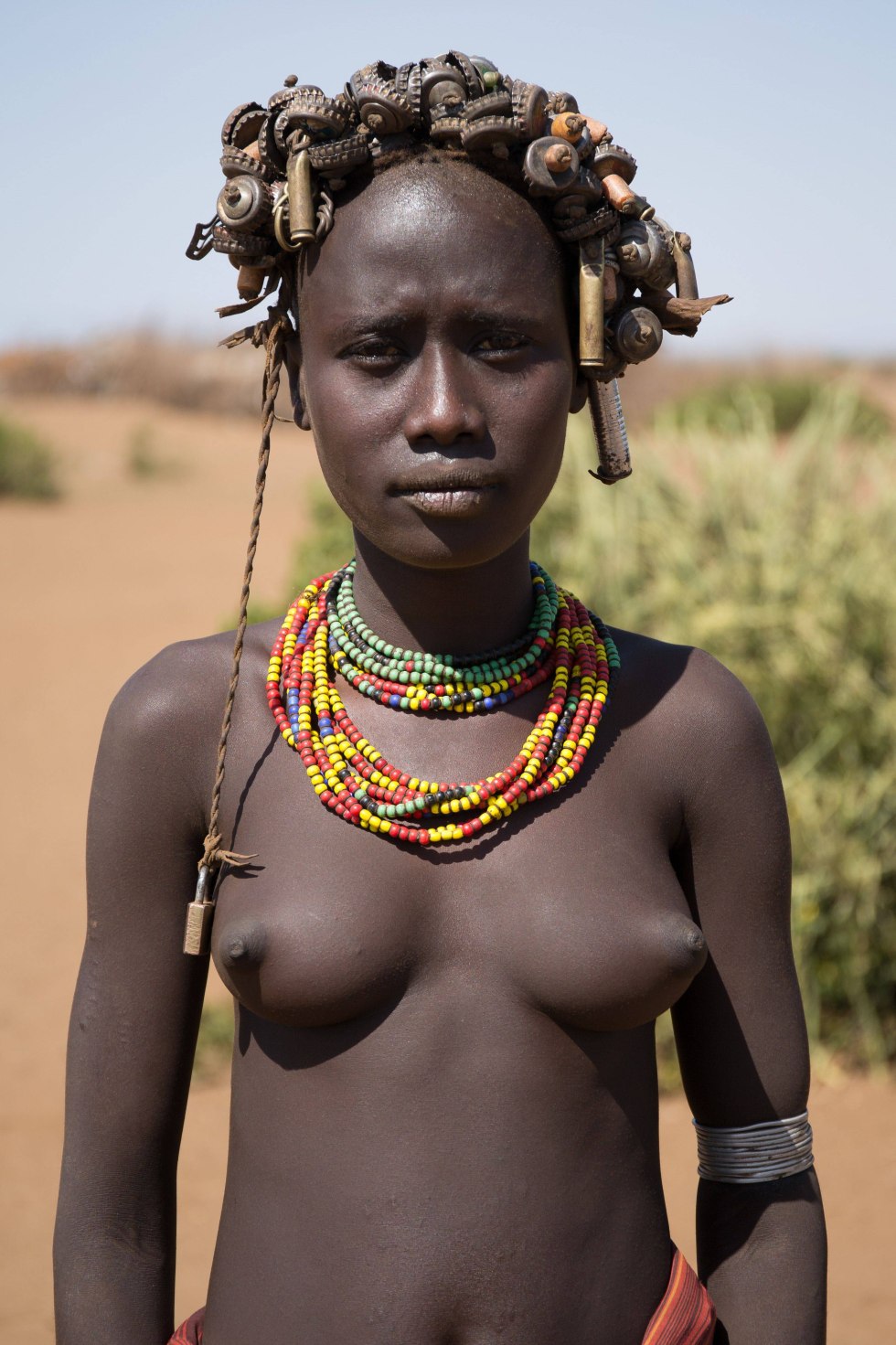 African girls breasts