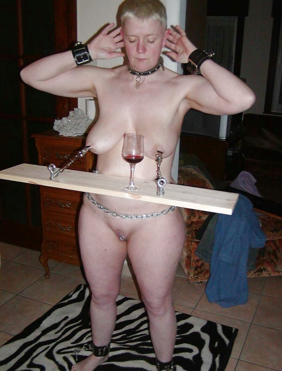 Naked elderly women in BDSM