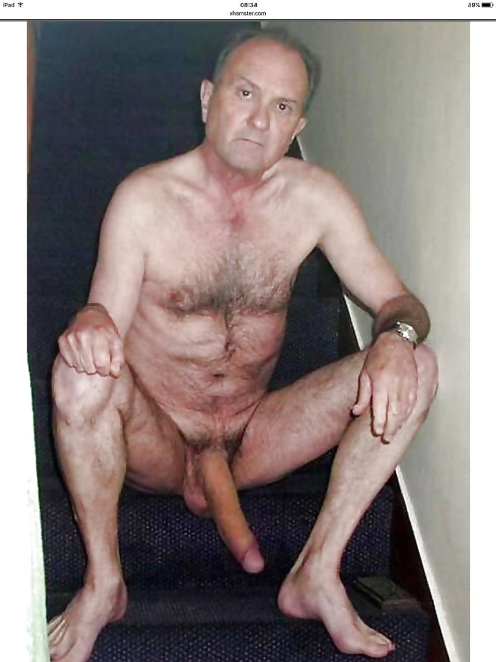 Elderly men without panties