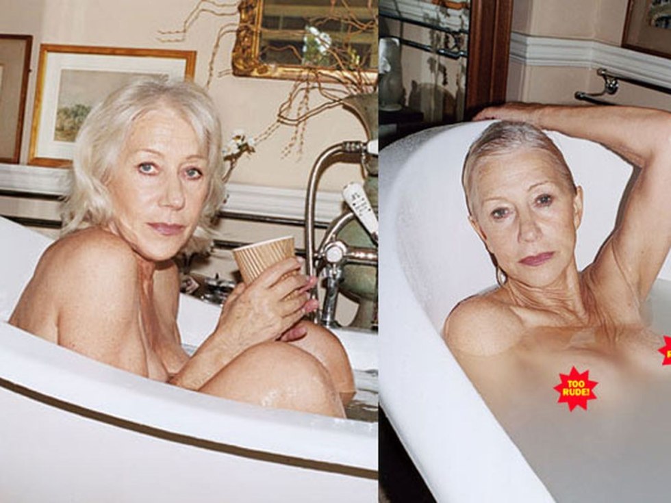 Actress Helen Mirren Naked