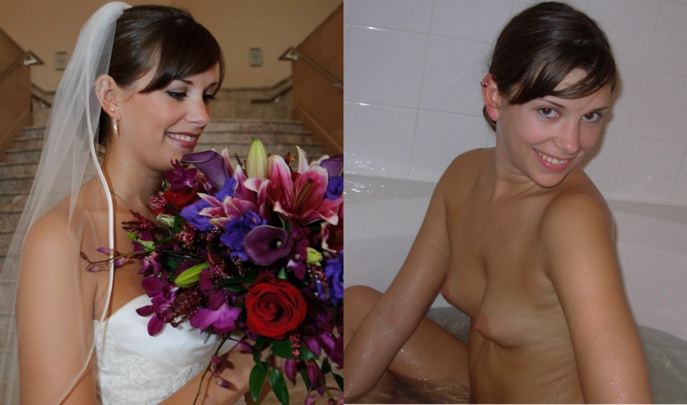Brides dressed and undressed